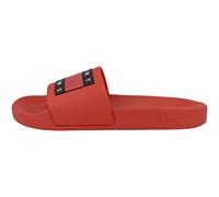 Tommy Jeans Herren Badeschuhe Pool Slide Badelatschen, Rot (Deep Crimson), 40