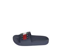 Tommy Jeans Herren Badeschuhe Pool Slide Essential Badelatschen, Blau (Dark Night Navy), 42
