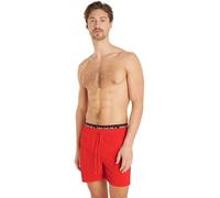 Tommy Jeans Herren Badeshorts Medium Drawstring Mittellang, Rot (Hot Heat), XXL