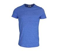 Tommy Jeans Herren Basic Knit Kurzarm Slim Fit T-Shirt Blau (Nautical Blue 407) Small