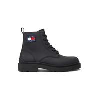 Tommy Jeans Herren Boots Schnürstiefeletten (1, Schwarz, 43, EU Schuhgrößensystem, Erwachsene, Numerisch, M, 43)