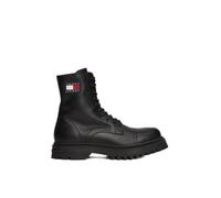 Tommy Jeans Herren Boots Schnürstiefeletten (1, Schwarz, 44, EU Schuhgrößensystem, Erwachsene, Numerisch, M, 44)