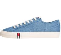 Tommy Jeans Herren Canvas Sneaker Archive Denim mit Logo, Blau (Denim), 45