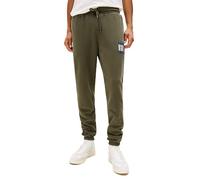 Tommy Jeans Herren Casual Cotton Jogger Sweatpants with Printed Flag Logo Trainingshose, Zinngrün, M