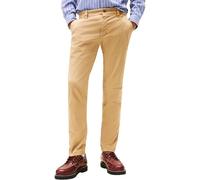 Chinohose TOMMY JEANS "SCANTON Slim Fit Hose", Herren, Gr. 36, Länge 34, schwarz dune, Web, Obermaterial: 96% Baumwolle, 4% Elasthan, slim fit lang, Hosen Chinohose, slim fit, Twill (77092949-36) schw