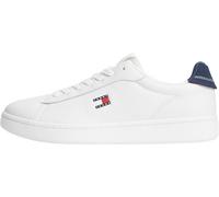 Tommy Jeans Herren Court Sneaker Archive '98 aus Leder, Mehrfarbig (RWB), 45