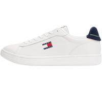 TOMMY JEANS Herren Cupsole Sneaker Archive '98 aus Leder, Mehrfarbig (RWB), 45