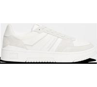 Sneaker TOMMY JEANS "TJM CUPSOLE PODS", Herren, Gr. 41, grau (weiß, hellgrau), Veloursleder, Nappaleder, sportlich, Schuhe, Freizeitschuh, Halbschuh, Schnürschuh mit weichem Schaftrand (40268109-41) w