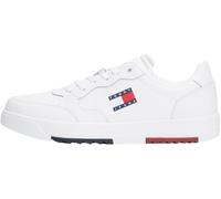 Tommy Jeans Herren Cupsole Sneaker Retro Essential Schuhe, Weiß (White), 40