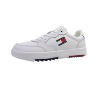 Tommy Jeans Herren Cupsole Sneaker Retro Essential Schuhe, Weiß (White), 43