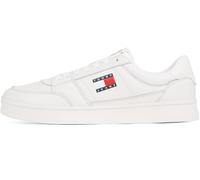Tommy Jeans Low Top Sneaker aus echtem Leder Modell 'THE GREENWICH' in Ecru, Größe 46