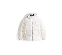Tommy Jeans Herren Daunenjacke mit Kapuze ESSENTIAL Regular Fit, weiß, Gr. XXL