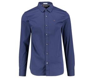 Tommy Jeans Herren Freizeithemd ORIGINAL STRETCH SHIRT Slim Fit Langarm, marine, Gr. S