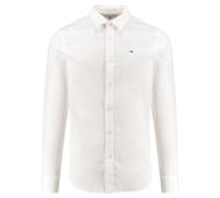 Tommy Jeans Herren Freizeithemd ORIGINAL STRETCH SHIRT Slim Fit Langarm, weiss, Gr. XXXL
