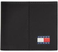 Tommy Jeans Herren Geldbeutel Heritage Wallet mit Logo, Schwarz (Black), Einheitsgröße