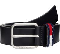 Tommy Jeans Herren Gürtel Ryan 3,5 cm Ledergürtel, Blau (Dark Night Navy), 110 cm