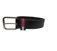Tommy Jeans Herren Gürtel Ryan 3,5 cm Ledergürtel, Schwarz (Black), 95 cm