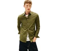 Tommy Jeans Original Stretch Slim Fit Langarmhemd S Dark Greenery