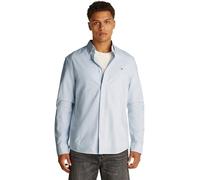 Langarmhemd TOMMY JEANS "TJM REG OXFORD SHIRT EXT", Herren, Gr. XL, N-Gr, blau (sweet blau), Web, Obermaterial: 100% Baumwolle, casual, regular fit normal, Rundhals, Langarm eingesetzt 1-Knopf-Mansche