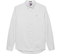 Tommy Jeans Herren Hemd Oxford Regular Fit, Weiß (Ecru), S