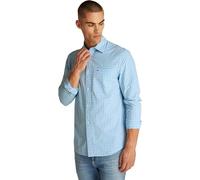 Tommy Jeans Herren Hemd Poplin Check Langarm, Mehrfarbig (Sugarplum Blue), M