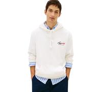 Tommy Jeans Herren Hoodie Entry Sign mit Bauchtasche, Weiß (Ecru), L