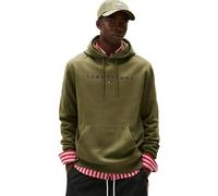 Tommy Jeans Herren Hoodie Linear Logo mit Kapuze, Grün (Dark Greenery), S