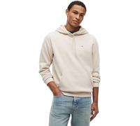 Tommy Jeans Herren Hoodie Regular Fit Flag Fleece mit Kapuze, Beige (Classic Beige), XXXL