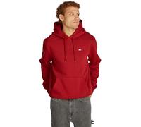 Tommy Jeans Herren Hoodie Regular Fit Flag Fleece mit Kapuze, Rot (Regatta Red), XL