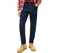 Slim-fit-Jeans TOMMY JEANS "Austin Slim Tapered", Herren, Gr. 33, Länge 30, schwarz denim, Denim/Jeans, Obermaterial: 99% Baumwolle, 1% Elasthan, regular fit lang, Jeans Slim-fit-Jeans, zum Knöchel hi