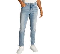 Slim-fit-Jeans TOMMY JEANS "Austin Slim Tapered", Herren, Gr. 33, Länge 32, blau (denim light), Denim/Jeans, Obermaterial: 95% Baumwolle, 4% Elastomultiester, 1% Elasthan, casual, regular fit lang, Je