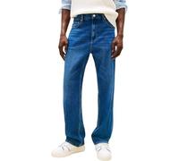 Regular-fit-Jeans TOMMY JEANS "Otis Regular Straight", Herren, Gr. 34, Länge 30, denim schwarz, Denim/Jeans, Obermaterial: 99% Baumwolle, 1% Elasthan, regular fit lang, Jeans, Gerade geschnittene Jean