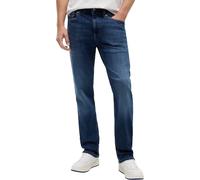 Straight-Jeans TOMMY JEANS "Ryan Regular Slim Straight", Herren, Gr. 33, Länge 30, blau (denim schwarz), Denim/Jeans, Obermaterial: 92% Baumwolle, 6% Polyester, 2% Elasthan, straight fit lang, Jeans S