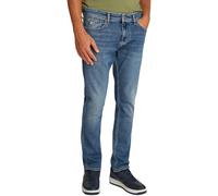 Gerade Jeans TOMMY JEANS "SCANTON SLIM BI0234", Herren, Gr. 34, Länge 30, blau (denim medium), Denim/Jeans, Obermaterial: 98% Baumwolle, 2% Elasthan, unifarben, casual, slim fit lang, Jeans, Mit Marke