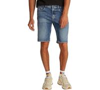 Tommy Jeans Herren Jeans Shorts Scanton Slim Fit, Blau (Denim Medium), 28W