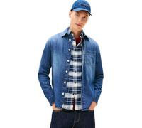 Tommy Hilfiger Jeanshemd TJM DENIM REGULAR FIT Herren, Brusttasche, 100% Baumwolle, Blau M