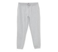 Tommy Jeans Herren Jogginghose Slim Fit Flag mit Tunnelzug, Grau (Grey Htr), XXL