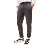 Sweathose TOMMY JEANS "TJM SLIM S FLAG SWEATPANT", Herren, Gr. L, N-Gr, washed schwarz, Sweatware, Obermaterial: 80% Baumwolle, 20% Polyester, slim fit lang, Hosen Sweathose, Mit Kordelzug (43765849-L