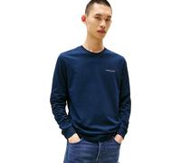 Tommy Jeans Herren Langarmshirt Slim Chest Linear aus Baumwolle, Blau (Dark Night Navy), XS
