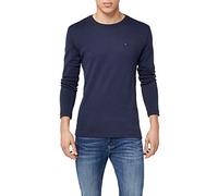 Tommy Jeans Original Ribbed Organic Cotton Langarm-t-shirt M Black Iris