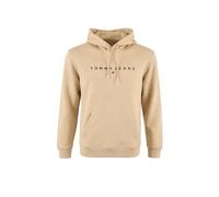Tommy Jeans Herren Linear Logo Hoodie, Beige (Gulf Sand), 4XL Plus
