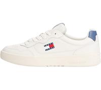 Tommy Jeans Herren (New) TJM Cupsole Leather ESS Em0em01443 Low Top, Grey Blue Moment, 45 EU