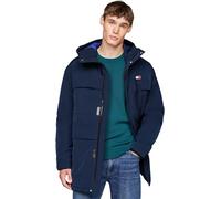 Tommy Jeans Herren Parka Tech Canvas mit Kapuze, Blau (Dark Night Navy), XL