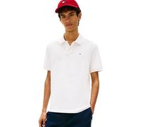 Tommy Jeans Herren Flag Reguläre Passform Piqué Polohemd Weiß Weiß XL