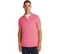 Tommy Jeans Herren Poloshirt Kurzarm Placket Slim Fit, Rosa (Preppy Pink), S