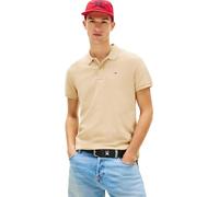 Tommy Jeans Herren Poloshirt Kurzarm Slim Placket Slim Fit, Beige (Gentle Gold), XL