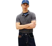Tommy Jeans Herren Poloshirt Kurzarm Slim Placket Slim Fit, Grau (Washed Black), XXL