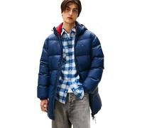 Tommy Jeans Herren Pufferjacke Essential Down Parka mit Kapuze, Blau (Dark Night Navy), S