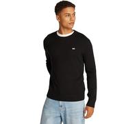 Tommy Jeans Herren Pullover Rundhalsausschnitt, Schwarz (Black), L
