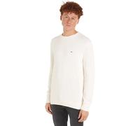 Tommy Jeans Herren Pullover Slim Fit Crew Neck Sweater Strickpullover, Beige (Ancient White), 3XL